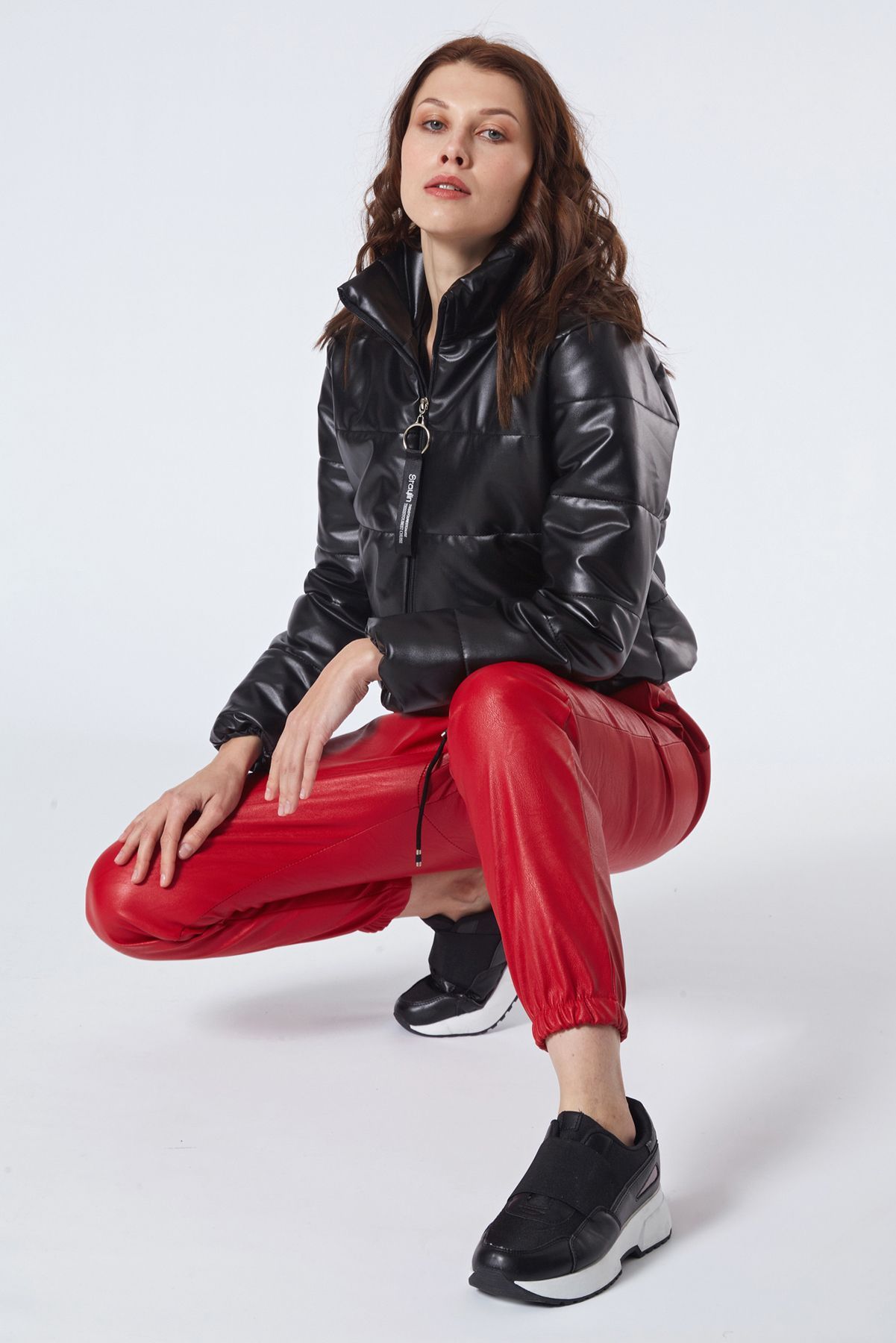 Eco leather τζακετ